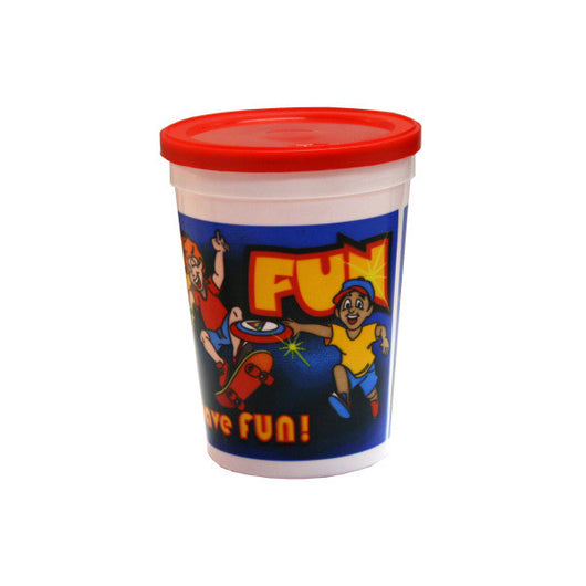 12 Oz Kids Just Gotta Have Fun Plastic Cup With Lid