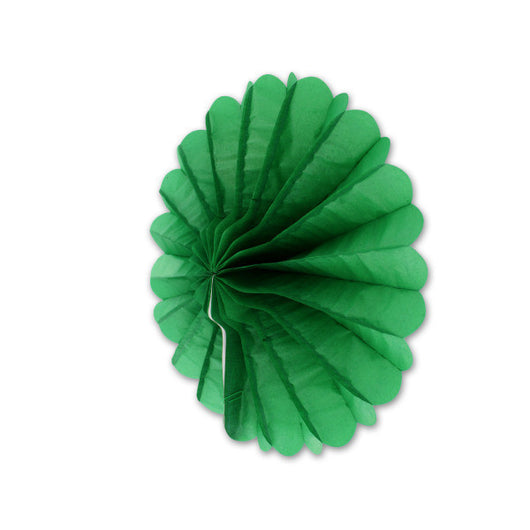 Green Tissue Fan Decorations