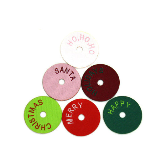 Christmas Circle Washer Tags, Pack Of 12