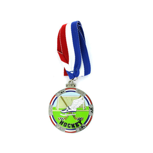 Personalized Hockey Enamel Medal