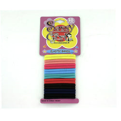 18-piece Colored Elastic Hair Bands Set