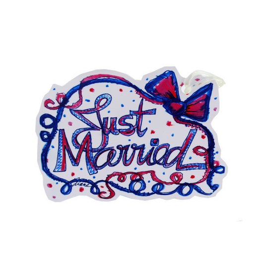 Just Married Luggage Tag