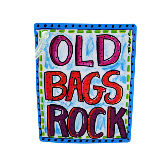 Old Bags Rock Luggage Tag