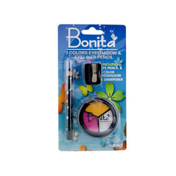 Trio Eyeshadow With Eyeliner Pencil And Sharpener