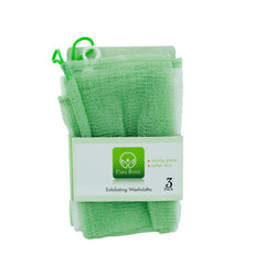Green Exfoliating Washcloth Set