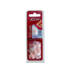 Artificial French Tip Toe Nails