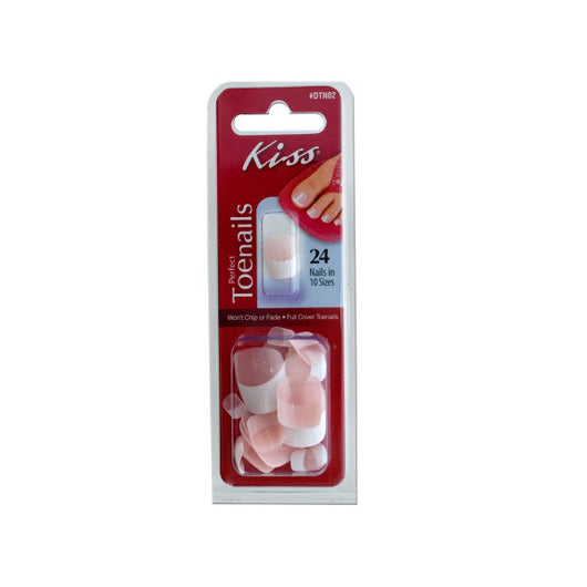 Artificial French Tip Toe Nails