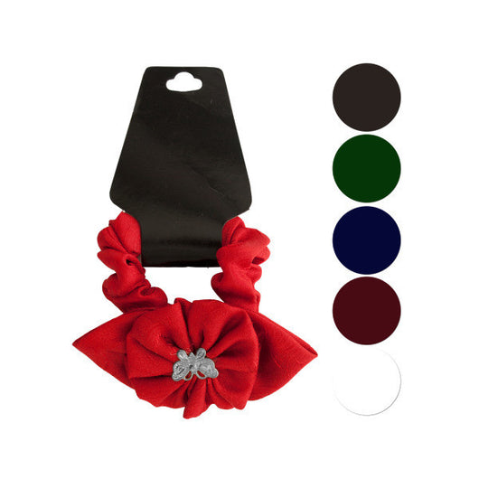 Butterfly/Ruffle Flower Bow Accent Hair Twister