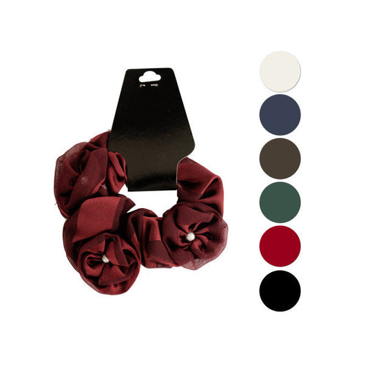Pearl Accents Hair Scrunchi
