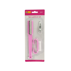 Pedicure Set With File, Clipper And Brush