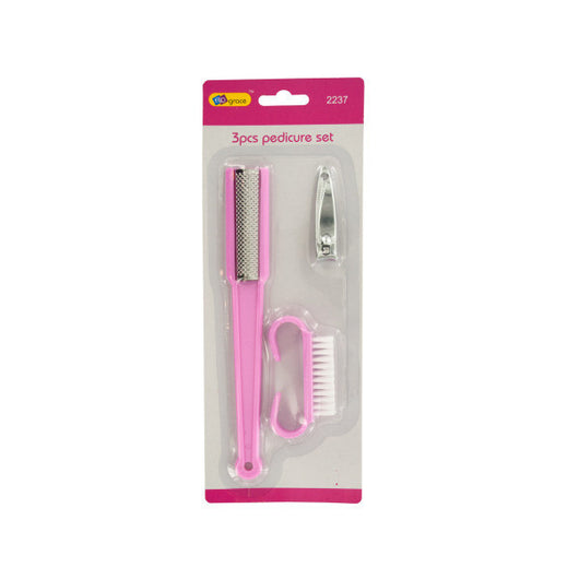 Pedicure Set With File, Clipper And Brush