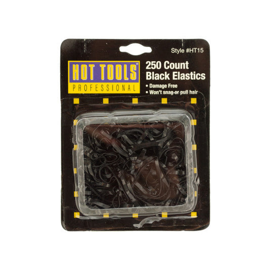 Black Snag-Free Hair Elastics