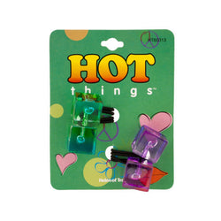 Transparent Color Cubes Ponytail Holders