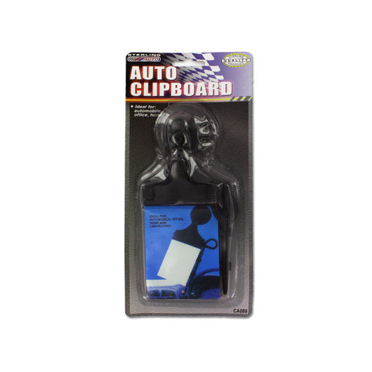 Automobile Clipboard Mount With Paper