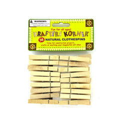 Natural Wood Craft Clothespins