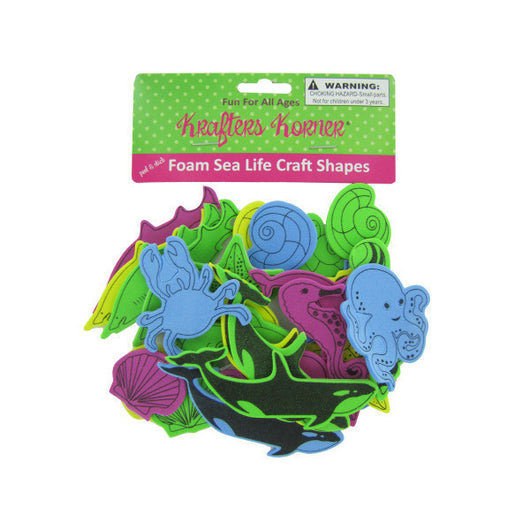 Foam Sea Life Craft Sticker Shapes