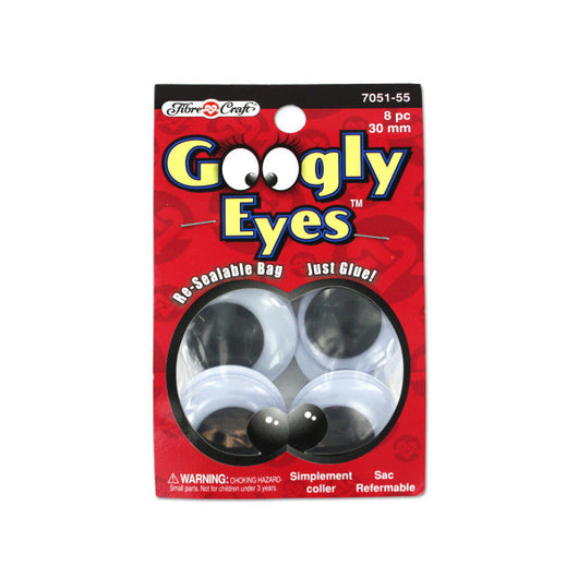 Big Googly Eyes, Pack Of 8