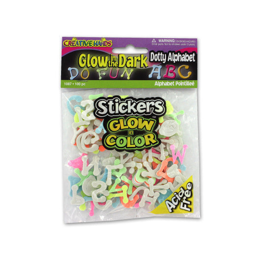 Glow In The Dark Foam Alphabet Stickers