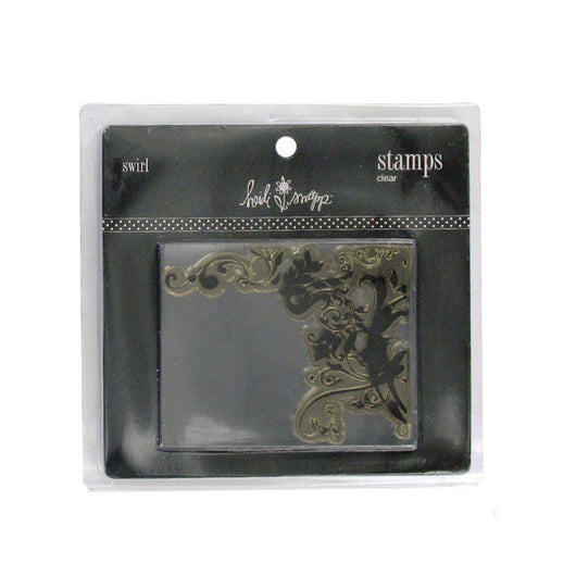Clear Acrylic Stamp, Swirl Design