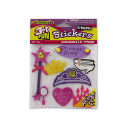 3-D Princess Theme Stickers