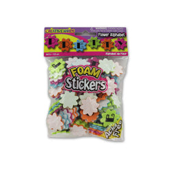 Flower Shape Alphabet Stickers