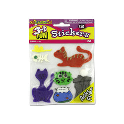 3D Cat Craft Stickers
