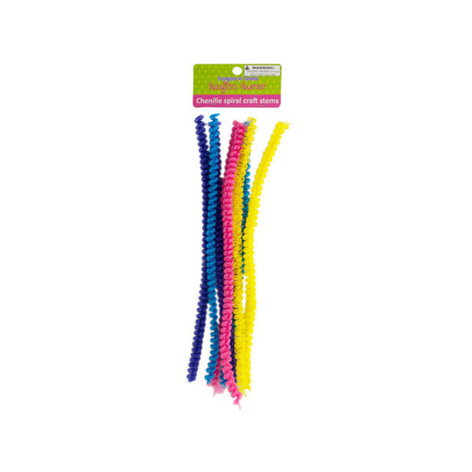 Chenille Spiral Craft Stems