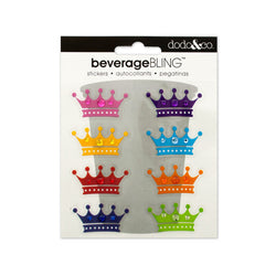 Crowns Beverage Bling Stickers