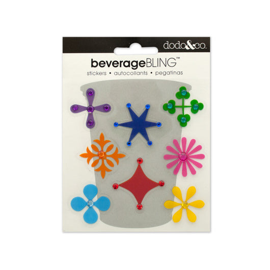 Dingbats Beverage Bling Stickers