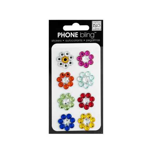 Flower Power Phone Bling Removable Stickers