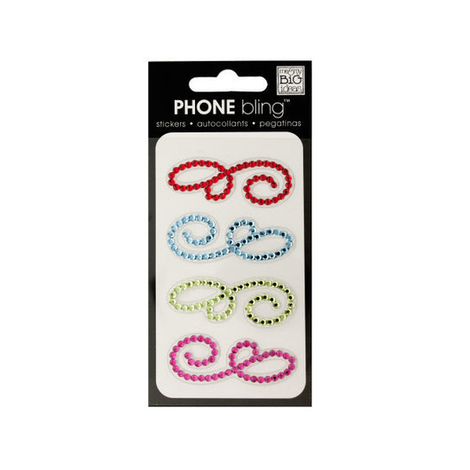 Little Swirls Phone Bling Removable Stickers