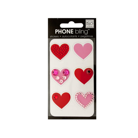 Little Hearts Phone Bling Removable Stickers