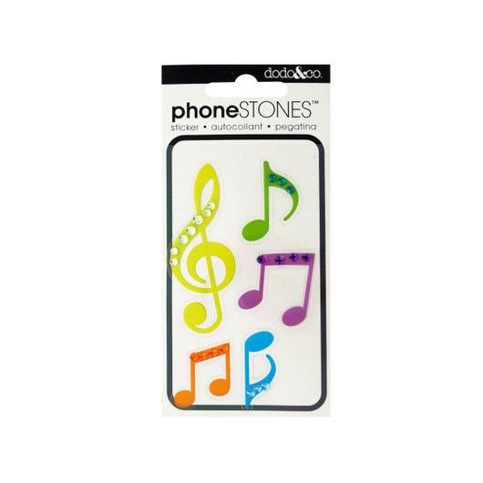 Colorful Musical Notes Phone Stones Stickers