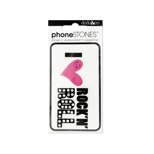 I Love Rock N' Roll Phone Stones Sticker