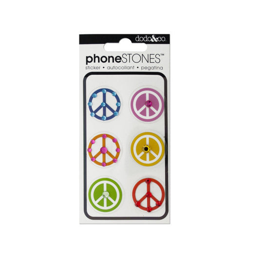 Fun Peace Signs Phone Stones Stickers