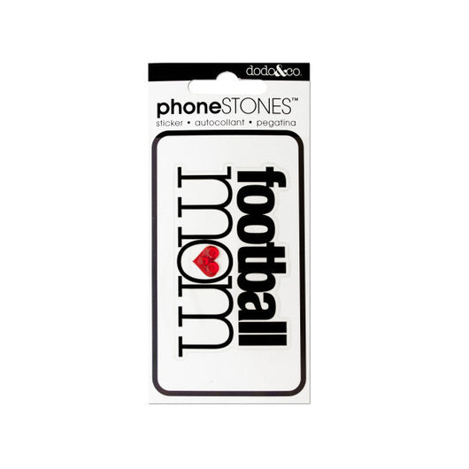 Football Mom Phone Stones Sticker