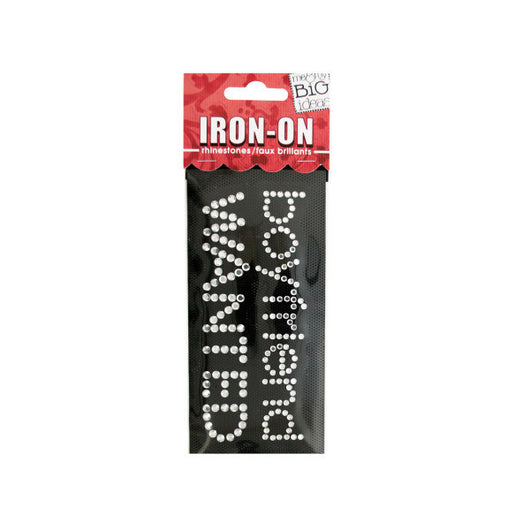 Boyfriend Wanted' Rhinestone Iron-On Transfer