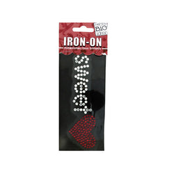 Sweet Heart' Rhinestone Iron-On Transfer