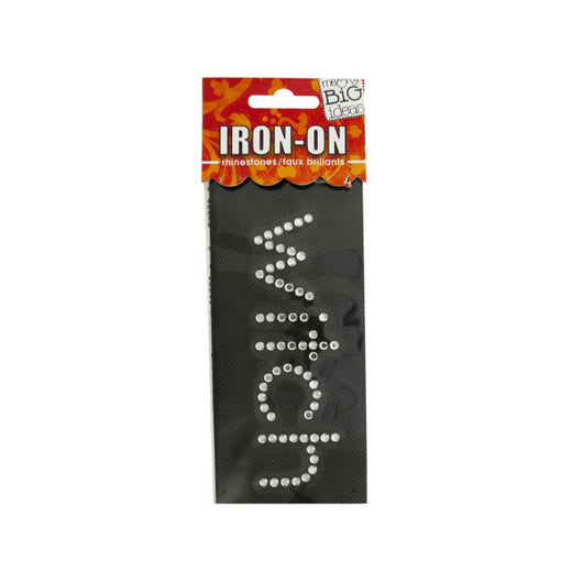 Witch' Rhinestone Iron-On Transfer