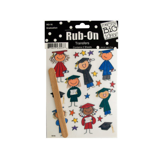 Graduation Rub-On Transfers