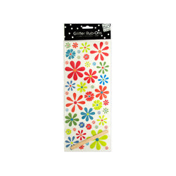 Flowers Glitter Rub-On Transfers