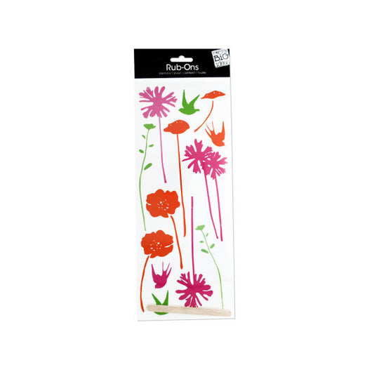 Fresh Bloom Rub-On Transfers