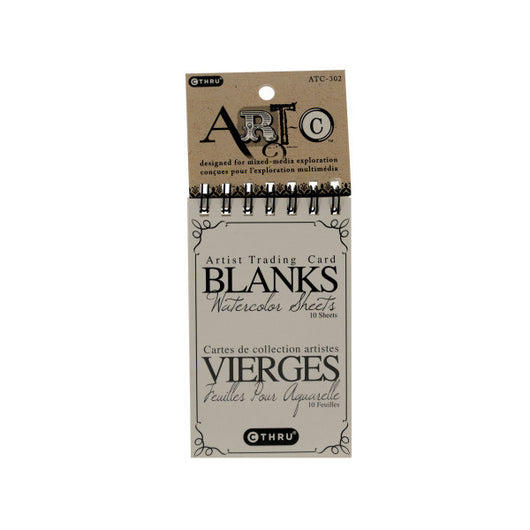Watercolor Sheets Artist Trading Card Blanks