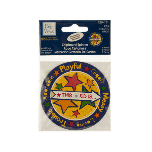 Kids Chipboard Spinner Sticker