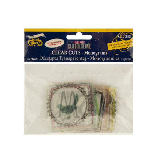 Clear Cuts Monograms Set