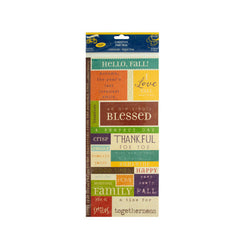 Fresh Verse Embossed Fall Cardstock Pieces