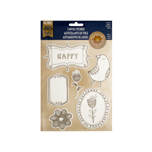 Colorable Whimsy Canvas Stickers