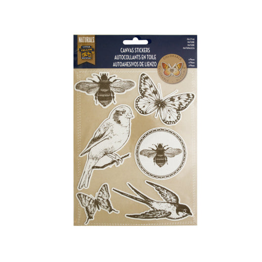 Colorable Nature Canvas Stickers