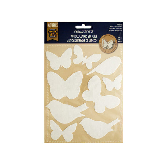 Layerable Birds & Butterflies Canvas Stickers