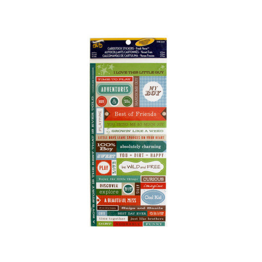 Little Boy Cardstock Stickers